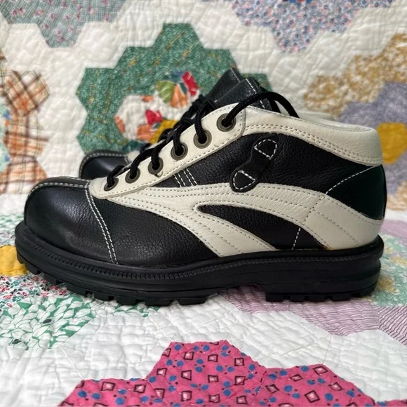 Vintage Nine West Chunky 90s Y2K Lace-up Sneaker Boots Size 6.5 - Picture 9 of 12